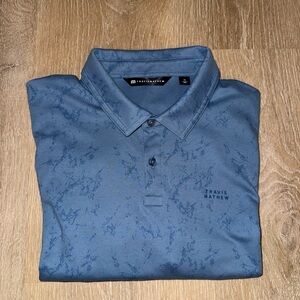 Travis Mathew Blue Men's golf polo Bully Pulpit